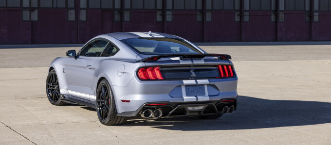 Preproduction model shown. Available spring 2022. GT500 and Shelby are registered trademarks of the 