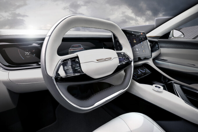 The sculptural, expressive design of the Chrysler Airflow Concept envisions the next generation of p