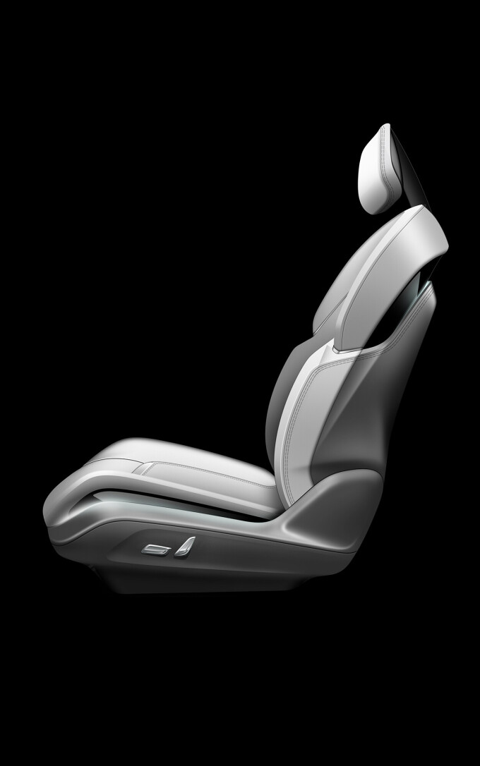 Chrysler Airflow Concept seat design sketch.