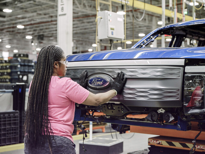 The manufacturing technology in the Rouge Electric Vehicle Center is just as innovative as the F-150