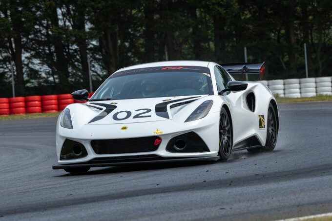 Lotus Emira GT4 hot laps at Hethel 2