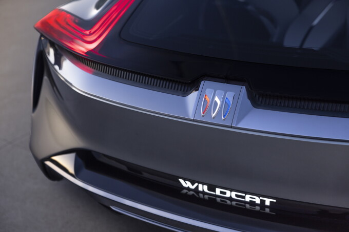 Buick Wildcat EV concept rear three-quarter.