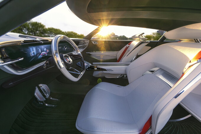 Buick Wildcat EV concept interior driver side.