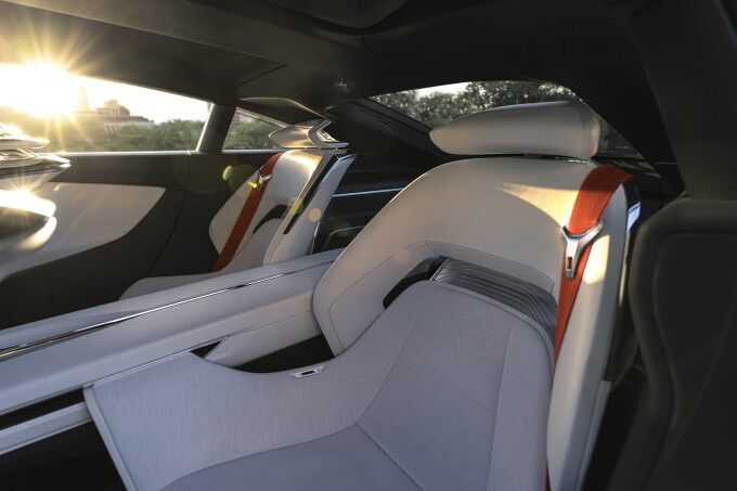 The Buick Wildcat EV concept includes cockpit-style seats.